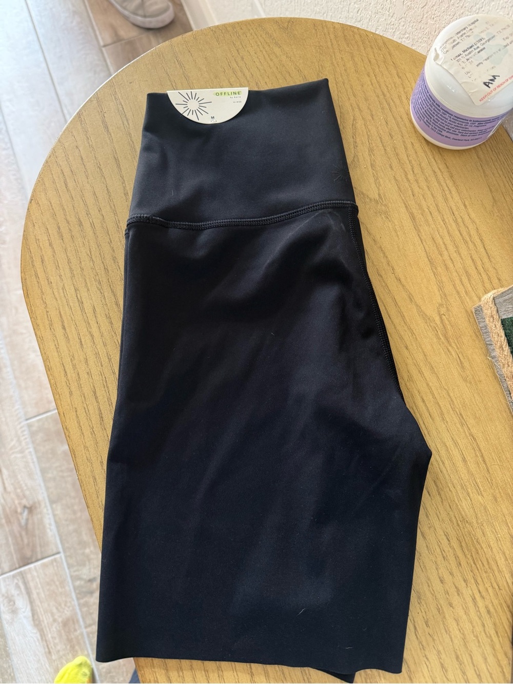 Offline Aerie  Black Athletic High-Rise Bike Shorts